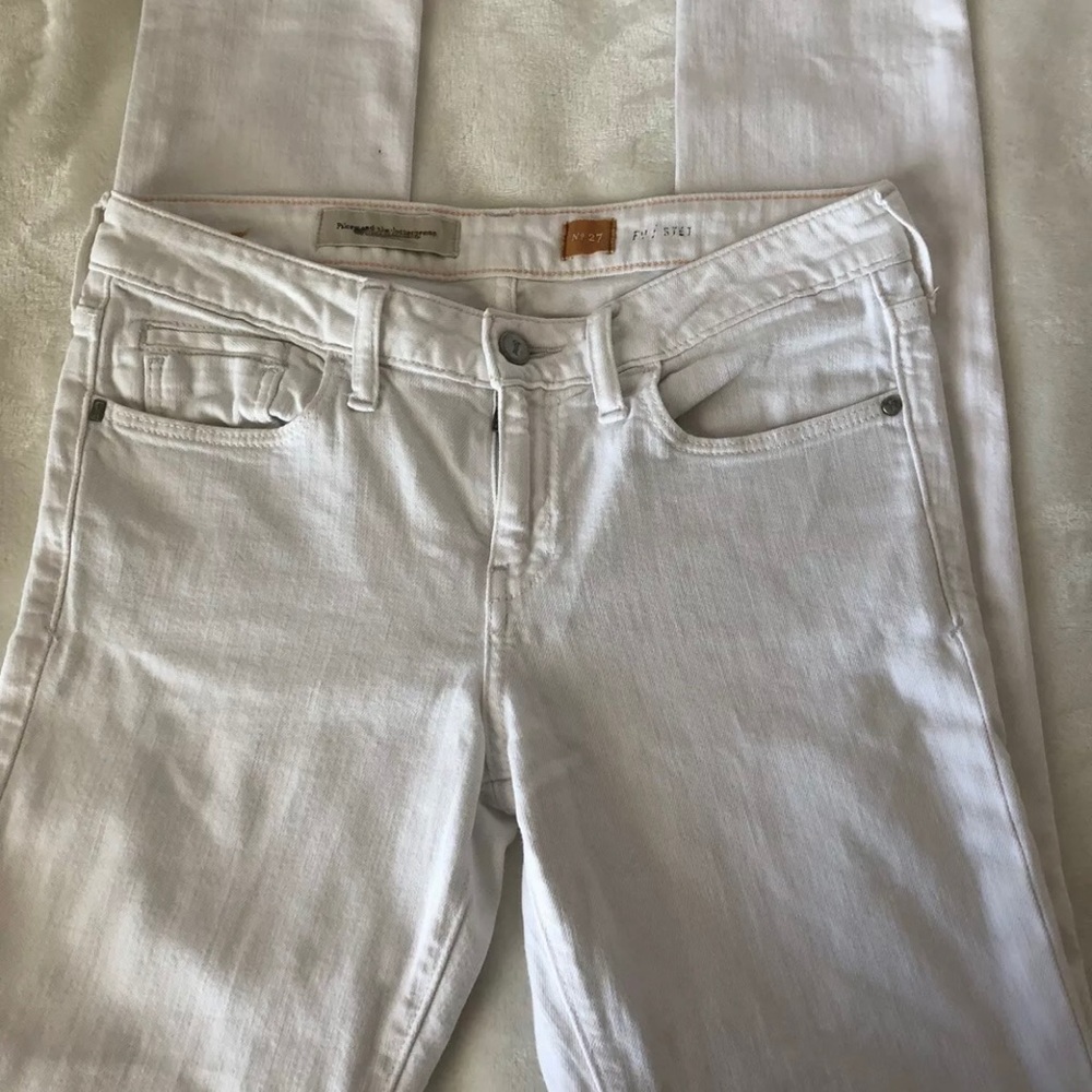 Pilcro & the letterpress White skinny jeans